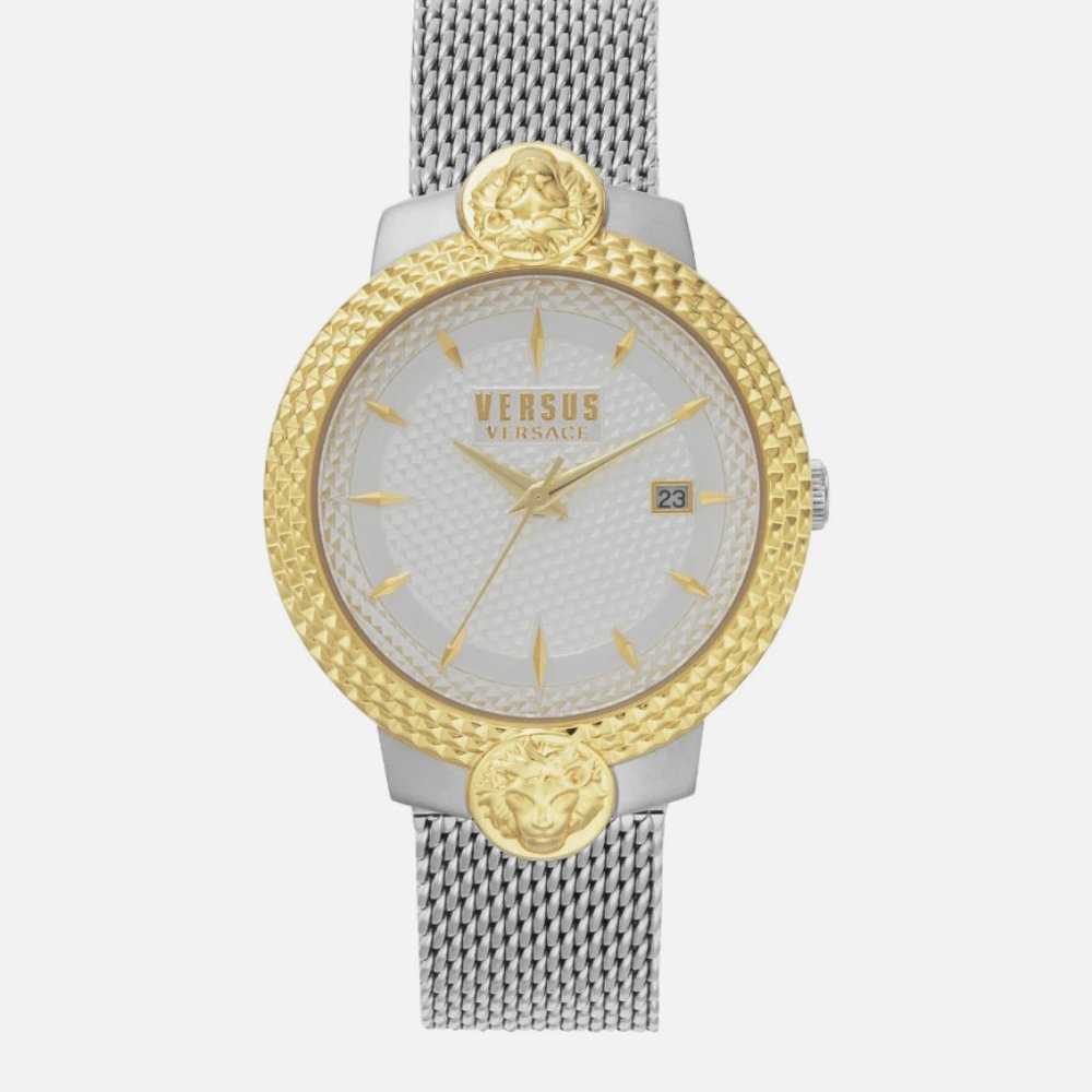 Versace Women Two Tone 38mm Gold Watch